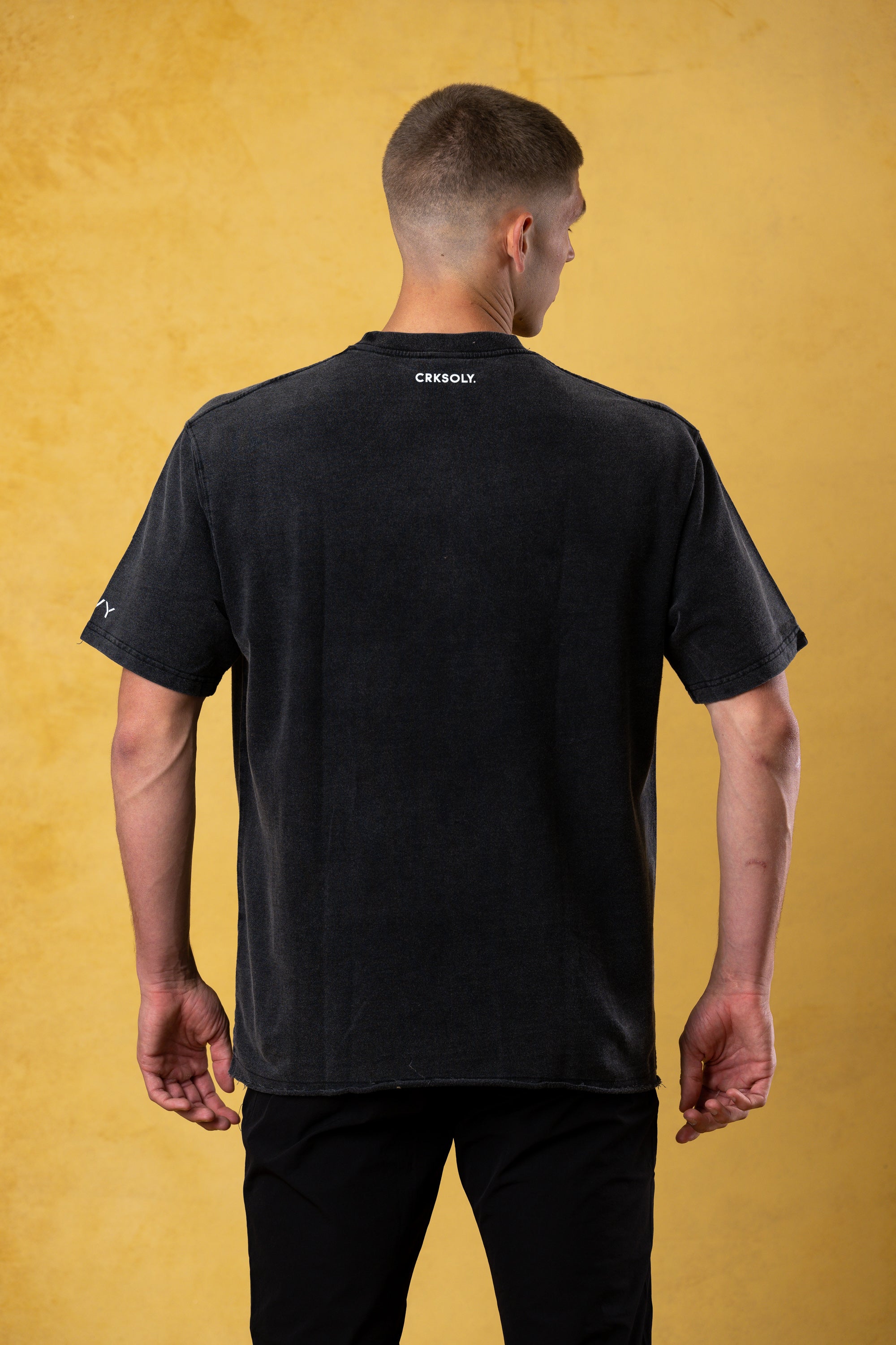 JOGA CRACK Black Oversize Tee