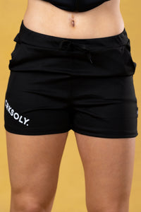 CRKSOLY. Pantalones cortos negros para mujer II