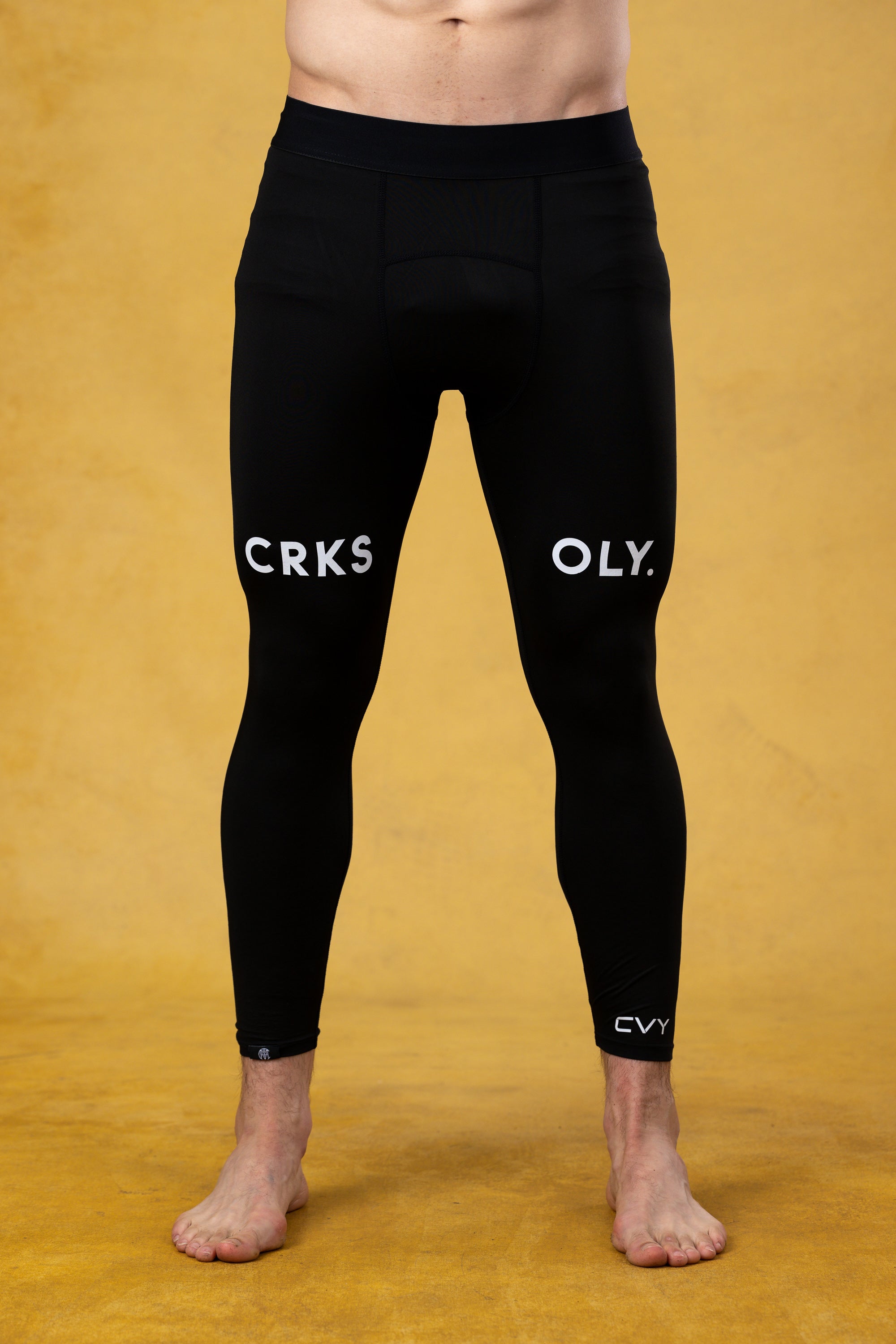 CRKSOLY. Pantalones de compresión negros 