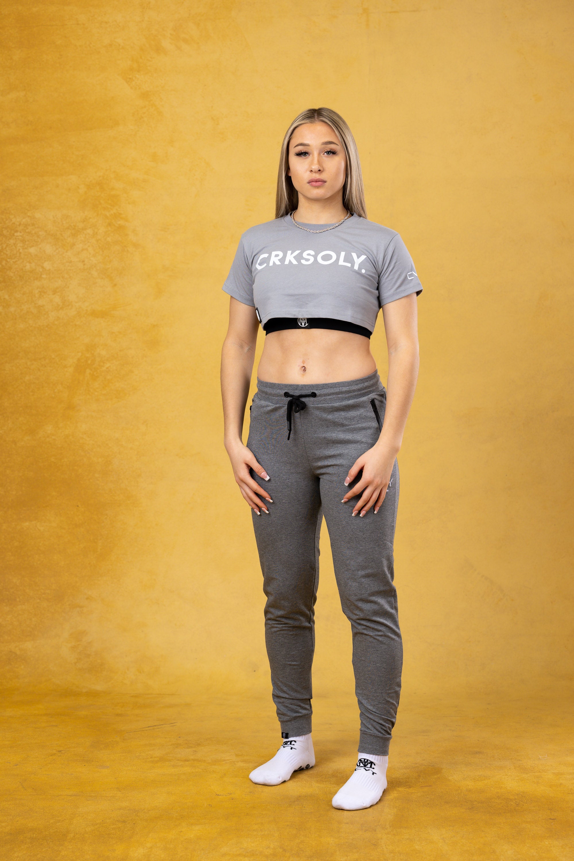 CVYLA Heather Grey Women Joggers