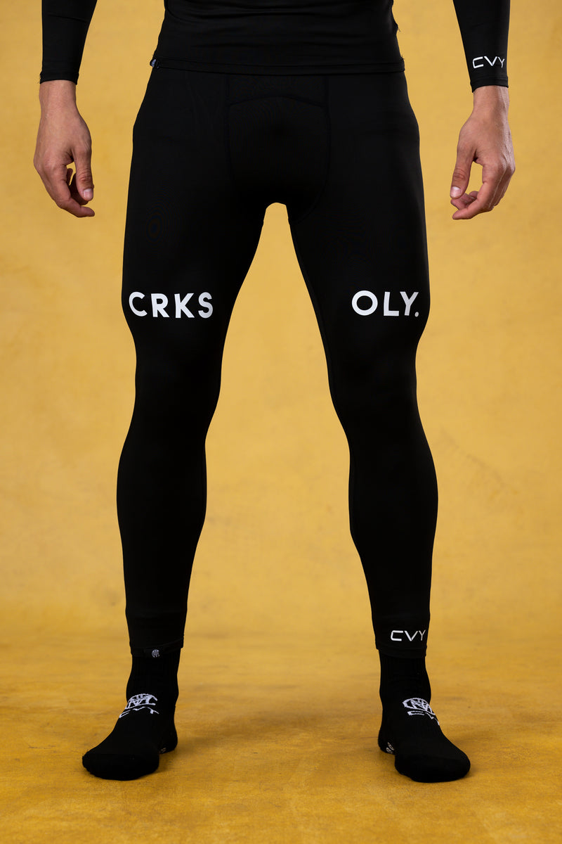 CRKSOLY. Pantalones de compresión negros 