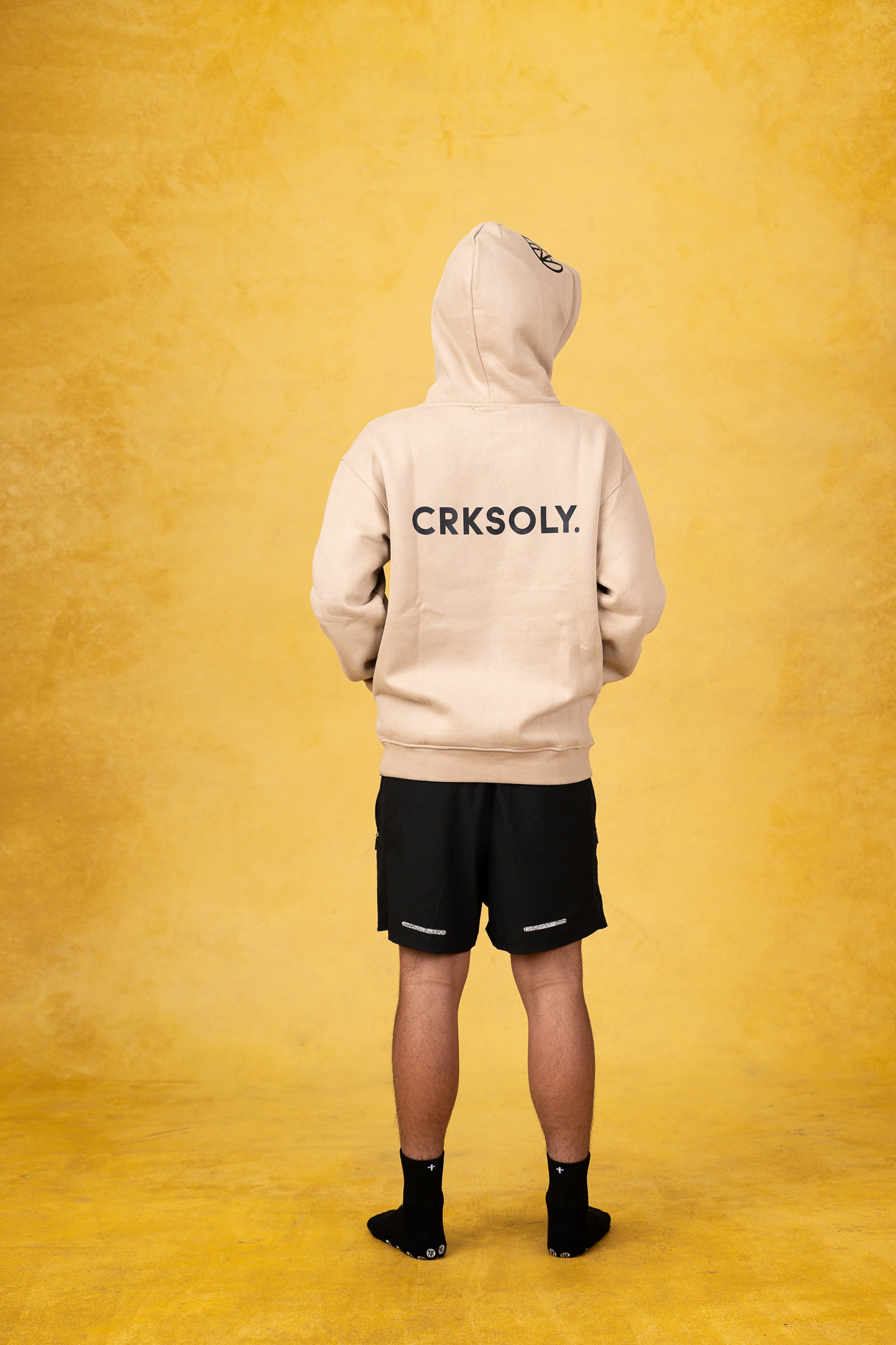 CRKSOLY. Pantalones cortos negros para jóvenes 