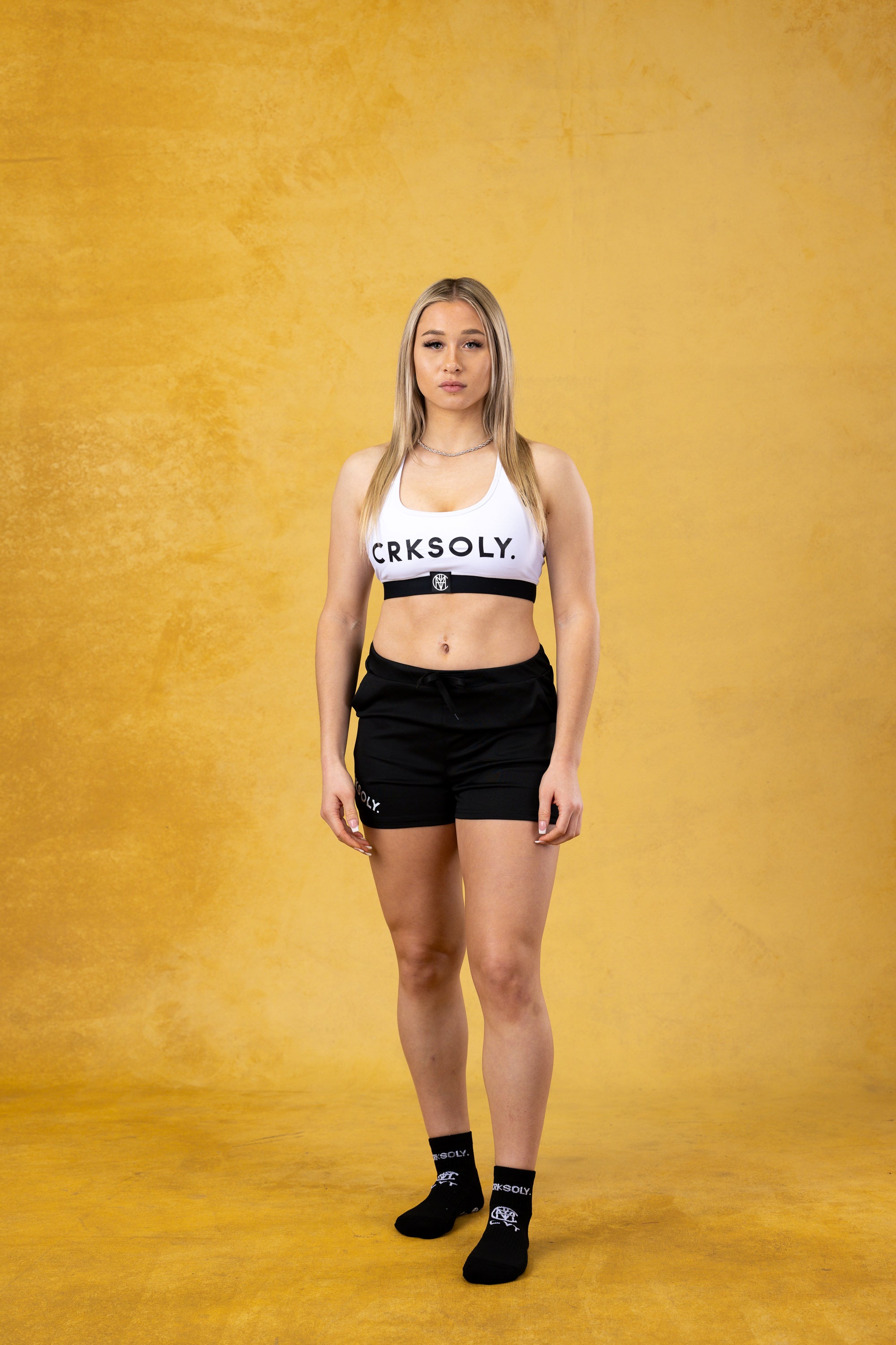 CRKSOLY. White Sport Bra