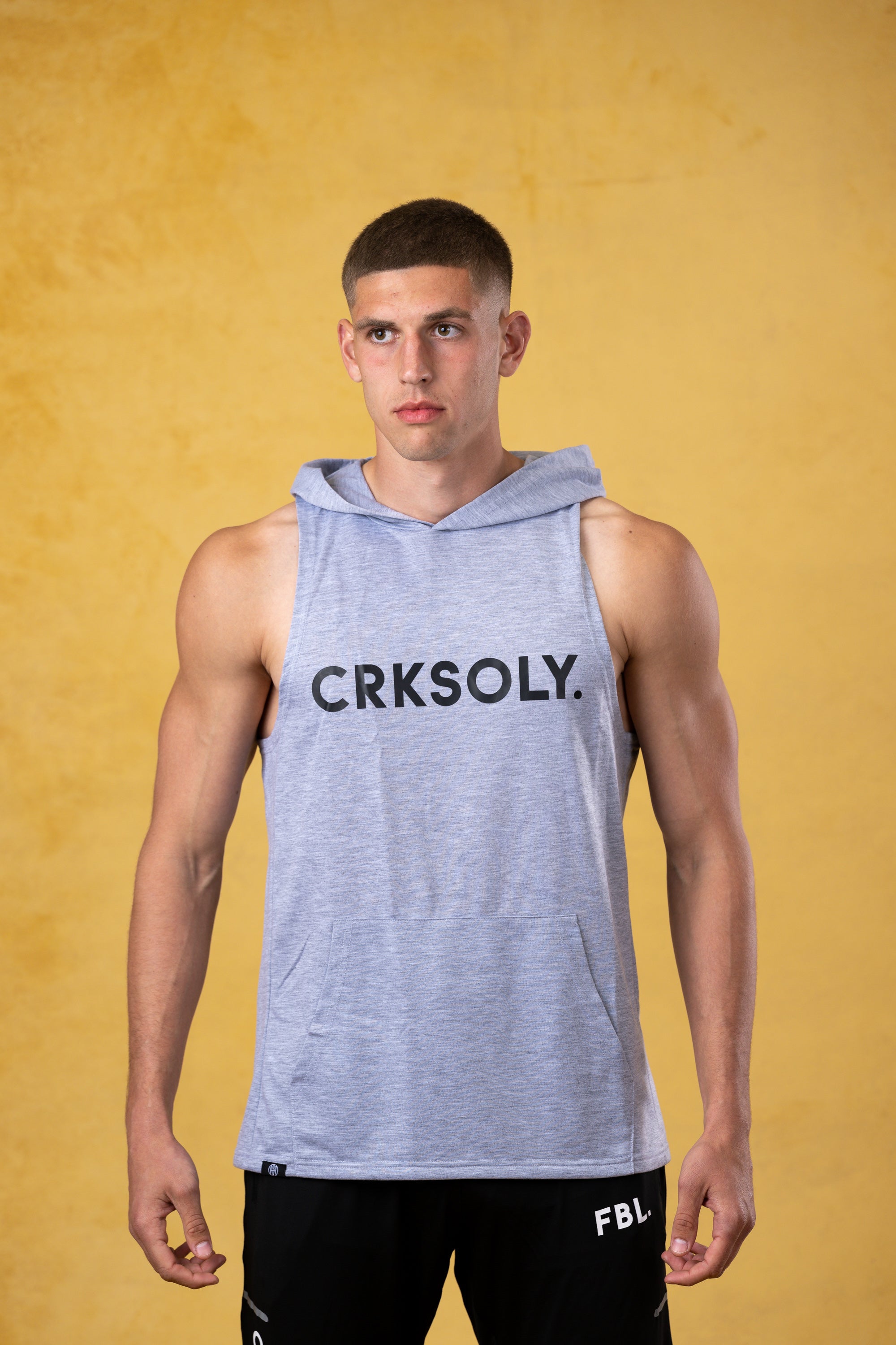 CRKSOLY. Hooded Tank Top