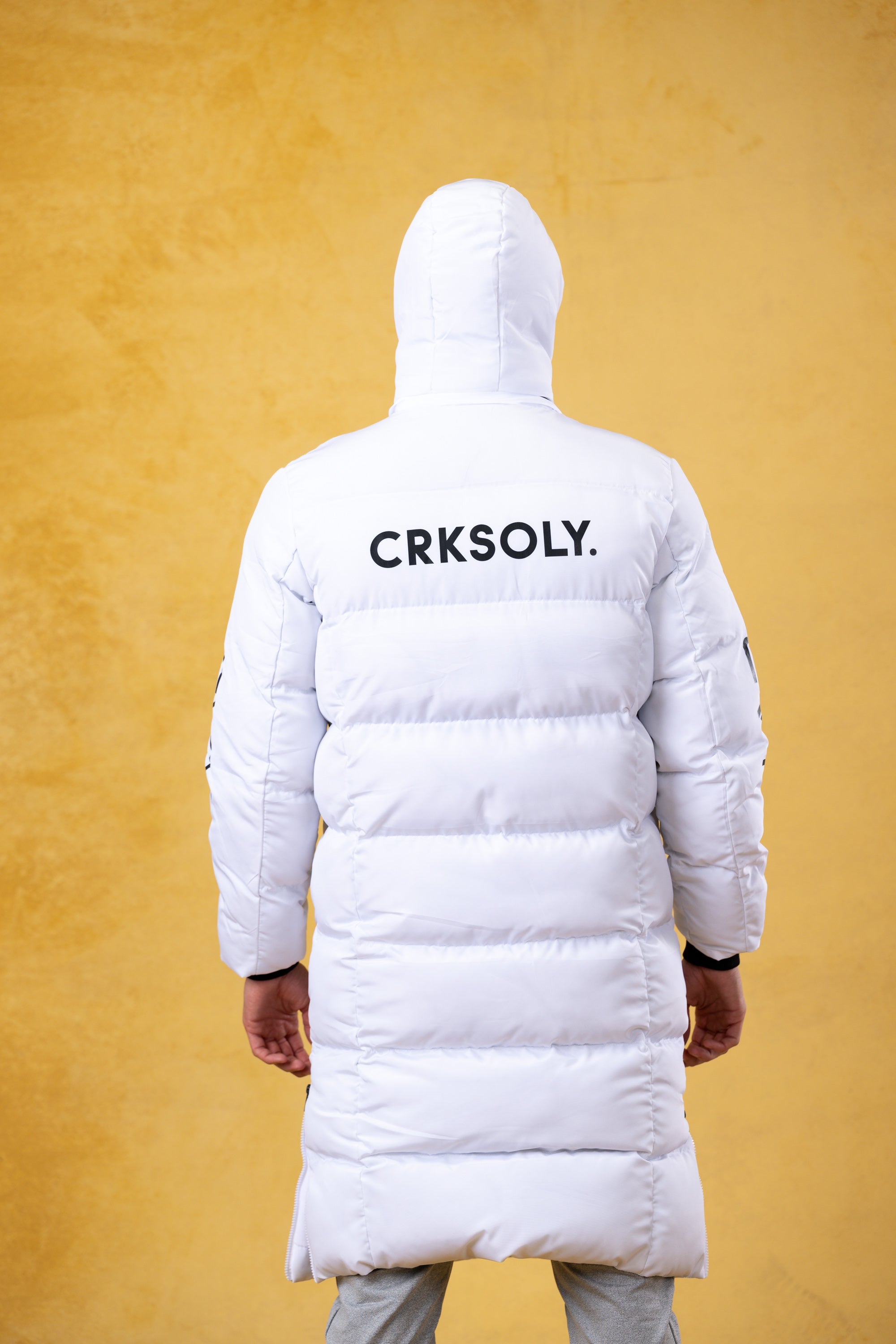 CRKSOLY. Parka de hielo blanca