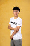 CRKSOLY. Camiseta de entrenamiento blanca para jóvenes